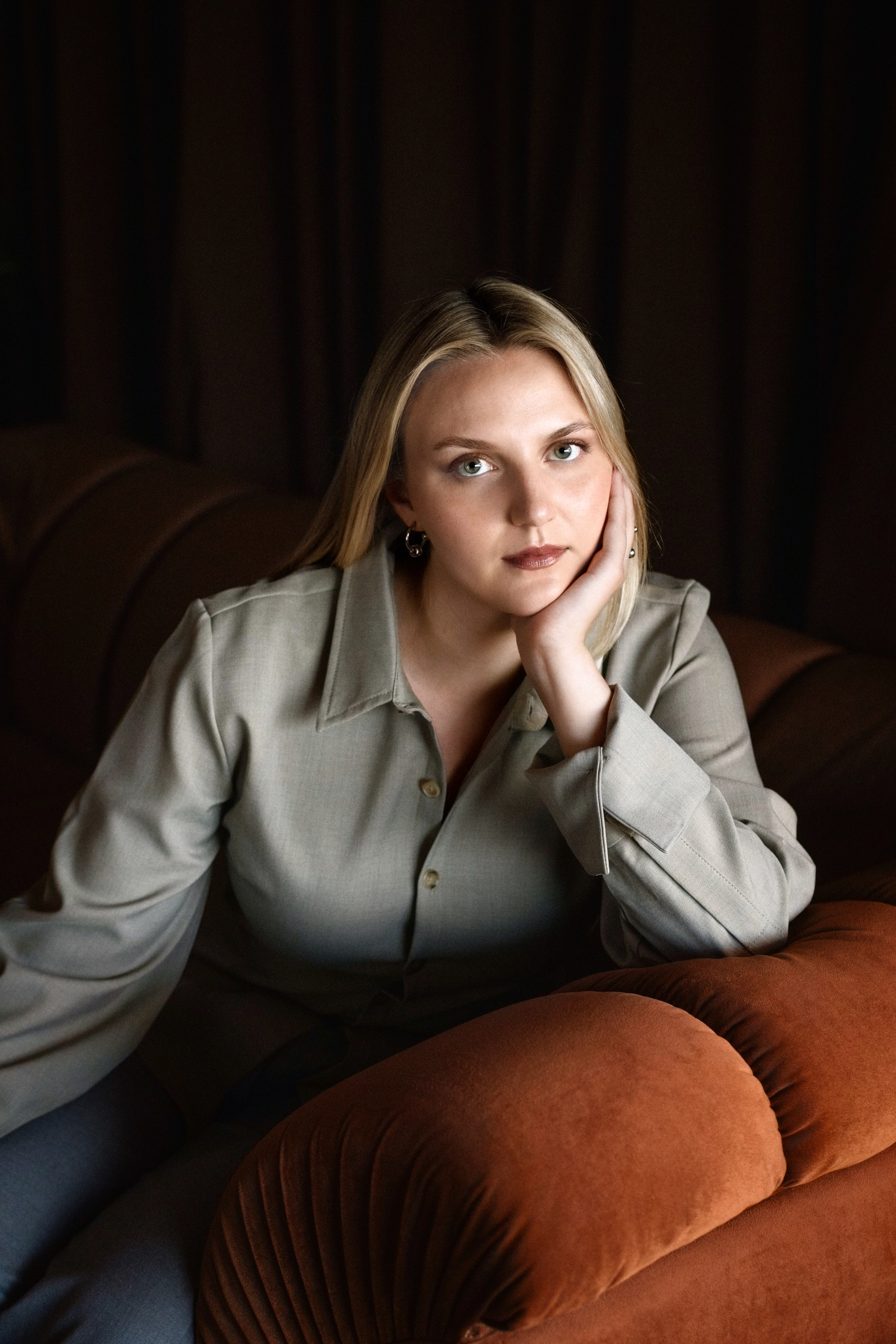Black and white headshot of Emily Dotsikas